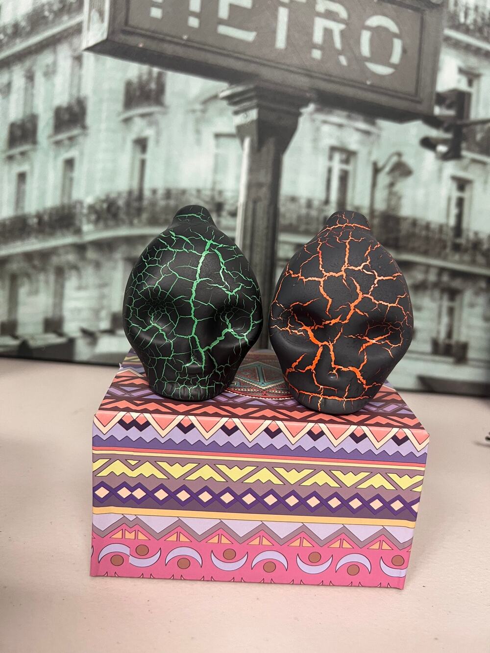 2Pcs-Aztec Death Ghost Whistle, Halloween Decorative Craft Collectible Ornament